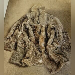 100% Real Sheep Fur Coat